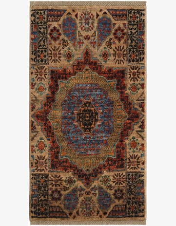 2' x 3' 8 Hand Knotted Mamluk Ziegler Rug