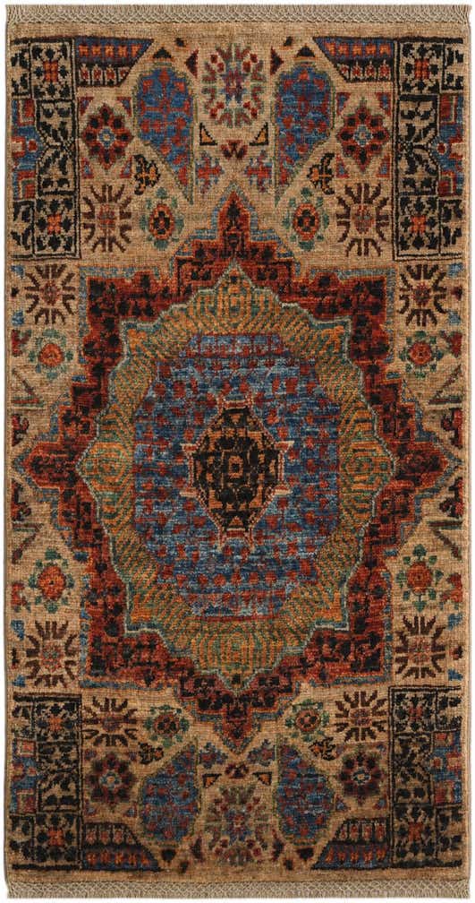 2' x 3' 8 Hand Knotted Mamluk Ziegler Rug
