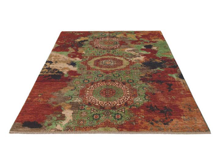 5' 9 x 7' 11 Hand Knotted Mamluk Ziegler Rug