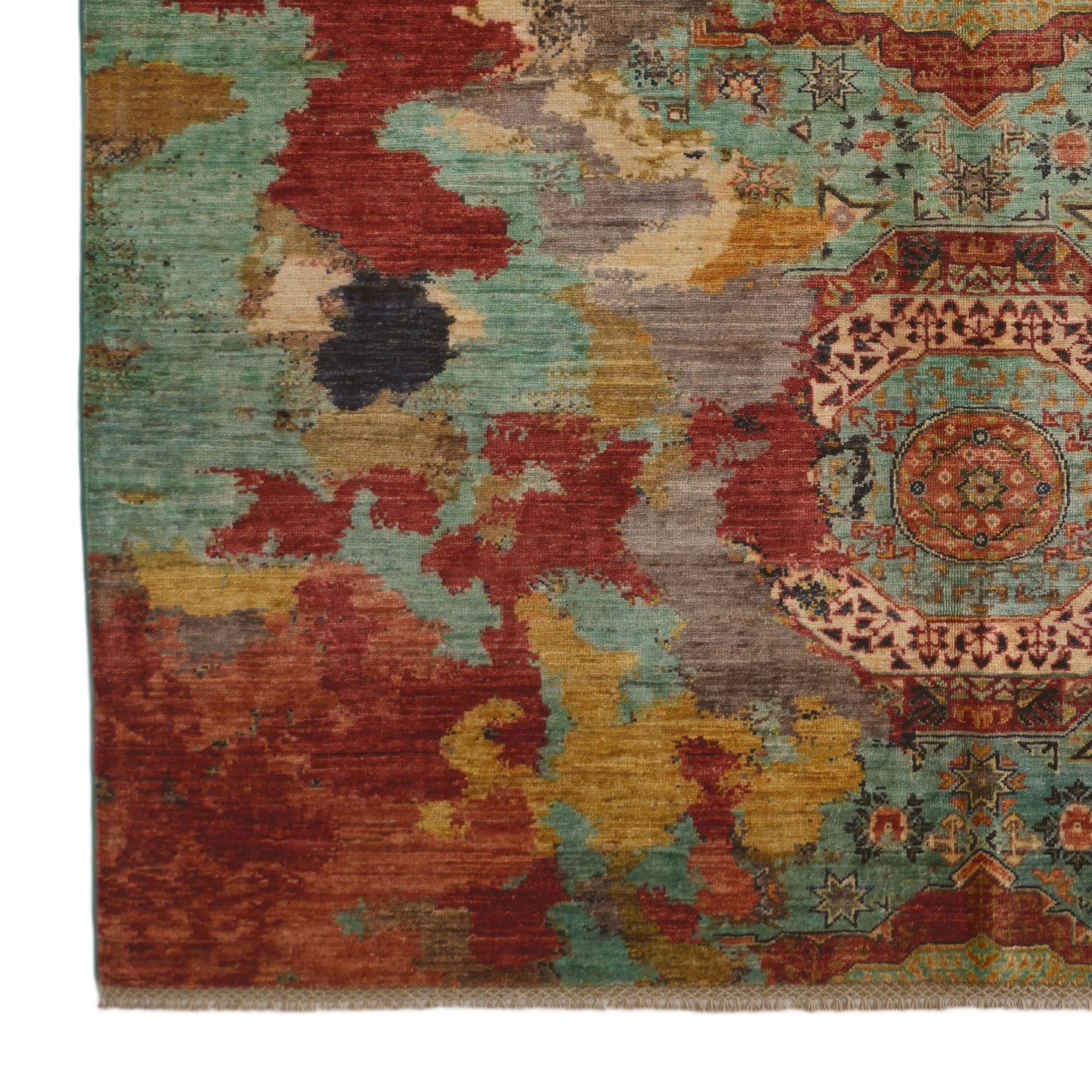 5' 9 x 7' 11 Hand Knotted Mamluk Ziegler Rug