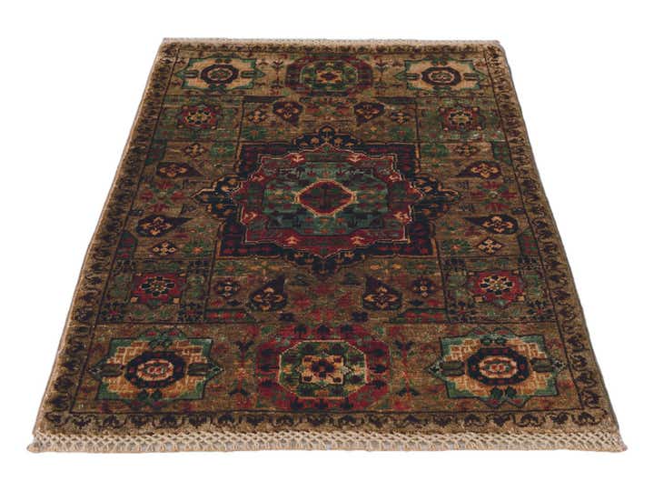 2' 1 x 3' 2 Hand Knotted Mamluk Ziegler Rug