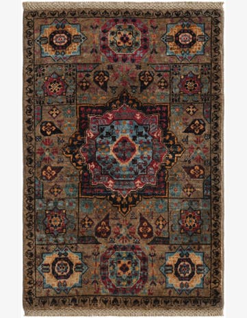 2' 1 x 3' 2 Hand Knotted Mamluk Ziegler Rug