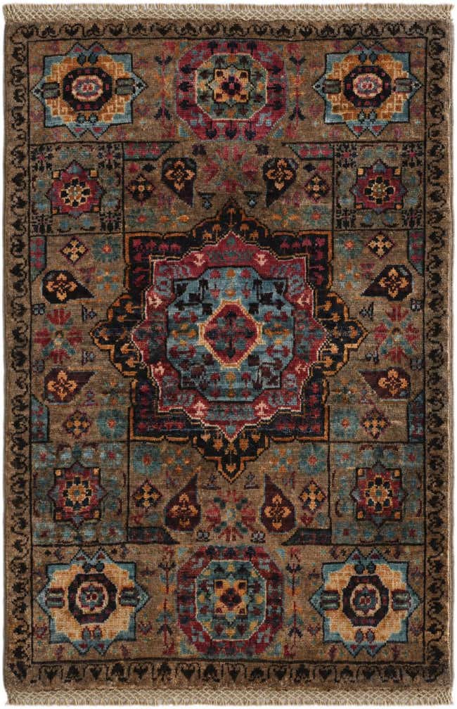 2' 1 x 3' 2 Hand Knotted Mamluk Ziegler Rug