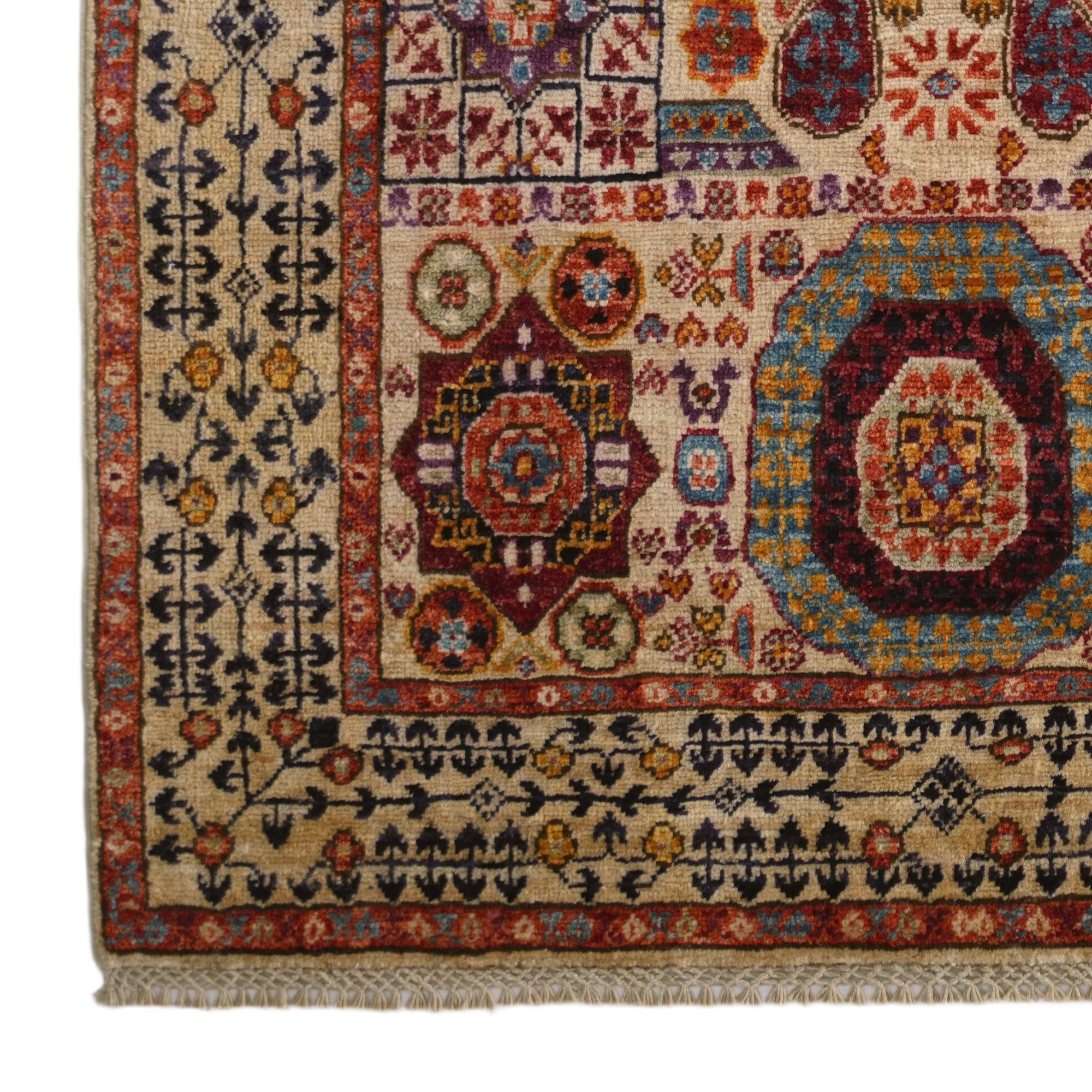 3' 5 x 5' 2 Hand Knotted Mamluk Ziegler Rug