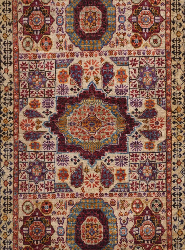 3' 5 x 5' 2 Hand Knotted Mamluk Ziegler Rug