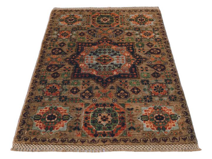 2' x 3' 2 Hand Knotted Mamluk Ziegler Rug