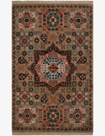 2' x 3' 2 Hand Knotted Mamluk Ziegler Rug