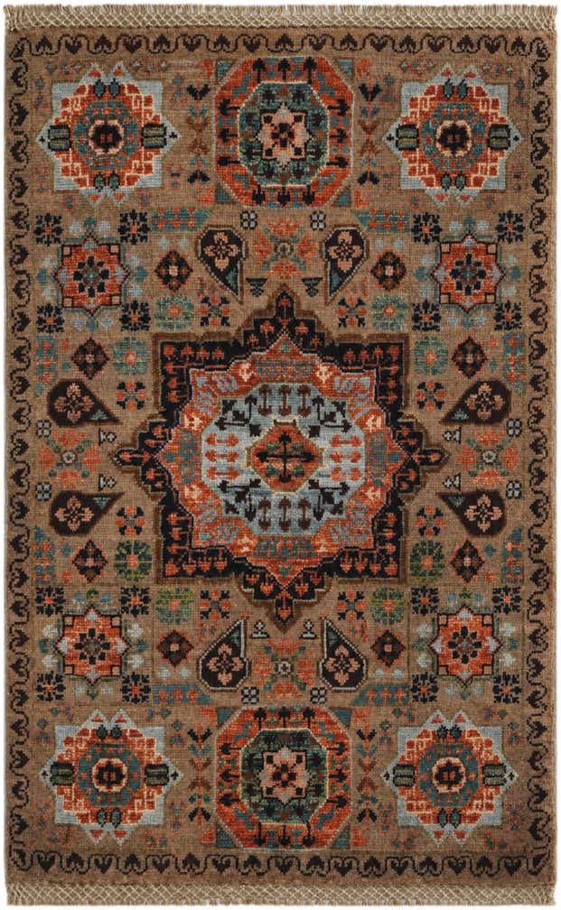 2' x 3' 2 Hand Knotted Mamluk Ziegler Rug