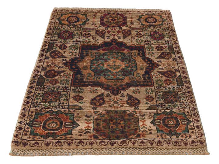 2' 1 x 3' Hand Knotted Mamluk Ziegler Rug