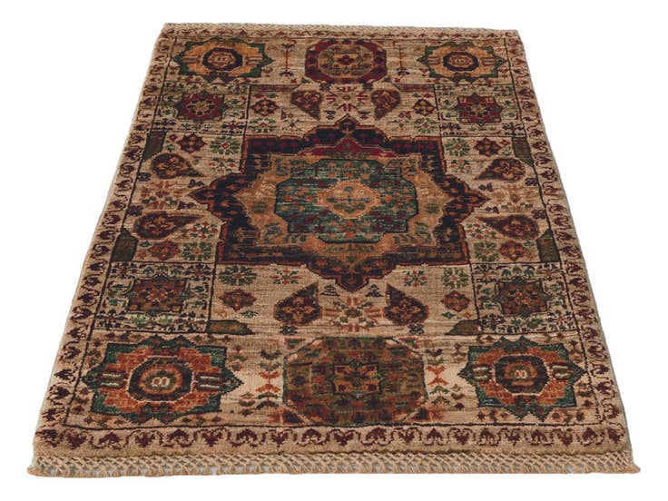 Detail image of 2' 1 x 3' Hand Knotted Mamluk Ziegler Rug