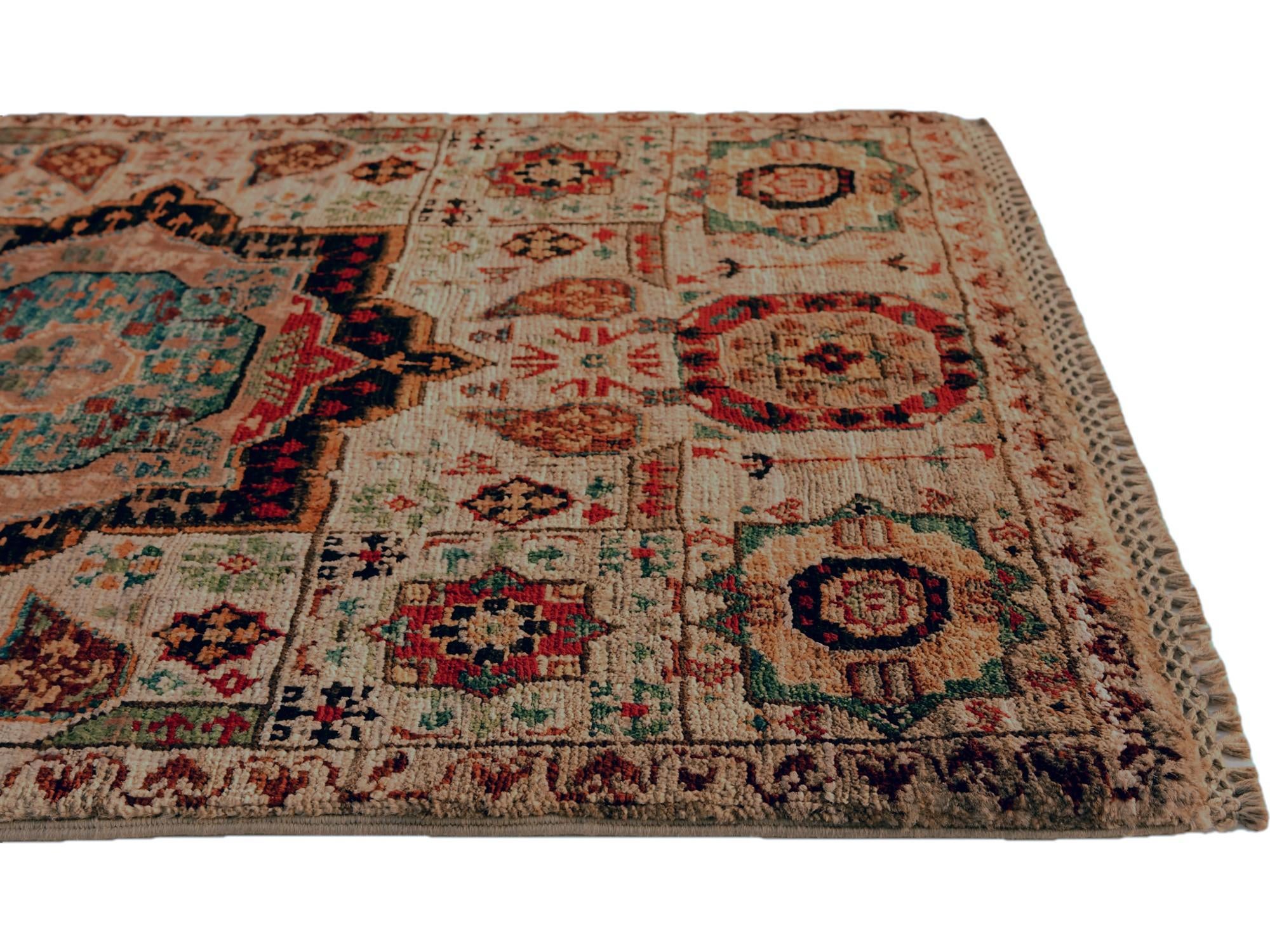 2' 1 x 3' Hand Knotted Mamluk Ziegler Rug