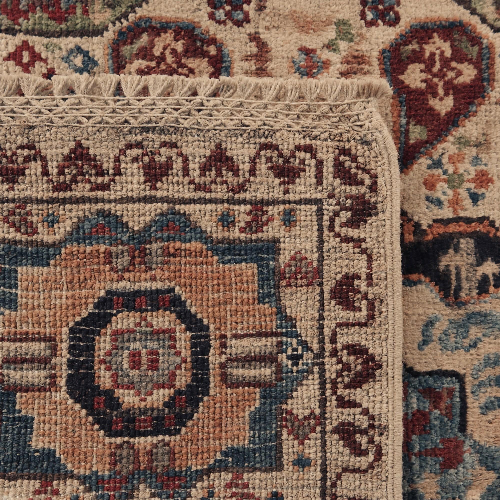 65cm x 90cm Hand Knotted Mamluk Ziegler Rug