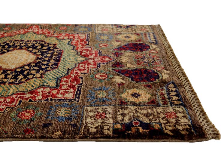 Detail image of 2' 1 x 2' 9 Hand Knotted Mamluk Ziegler Rug