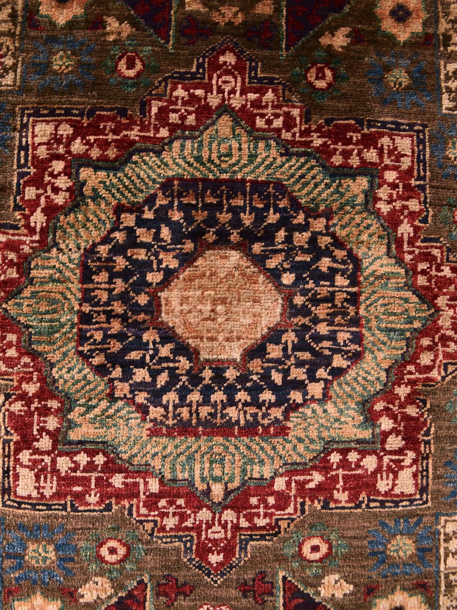 2' 1 x 2' 9 Hand Knotted Mamluk Ziegler Rug