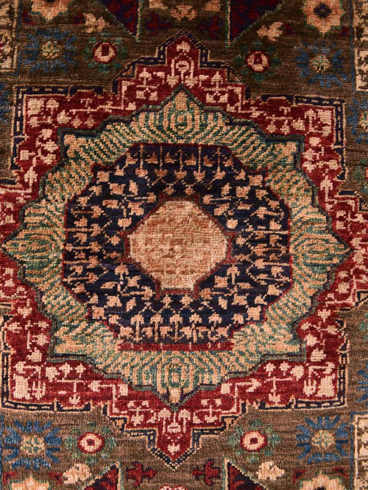 2' 1 x 2' 9 Hand Knotted Mamluk Ziegler Rug