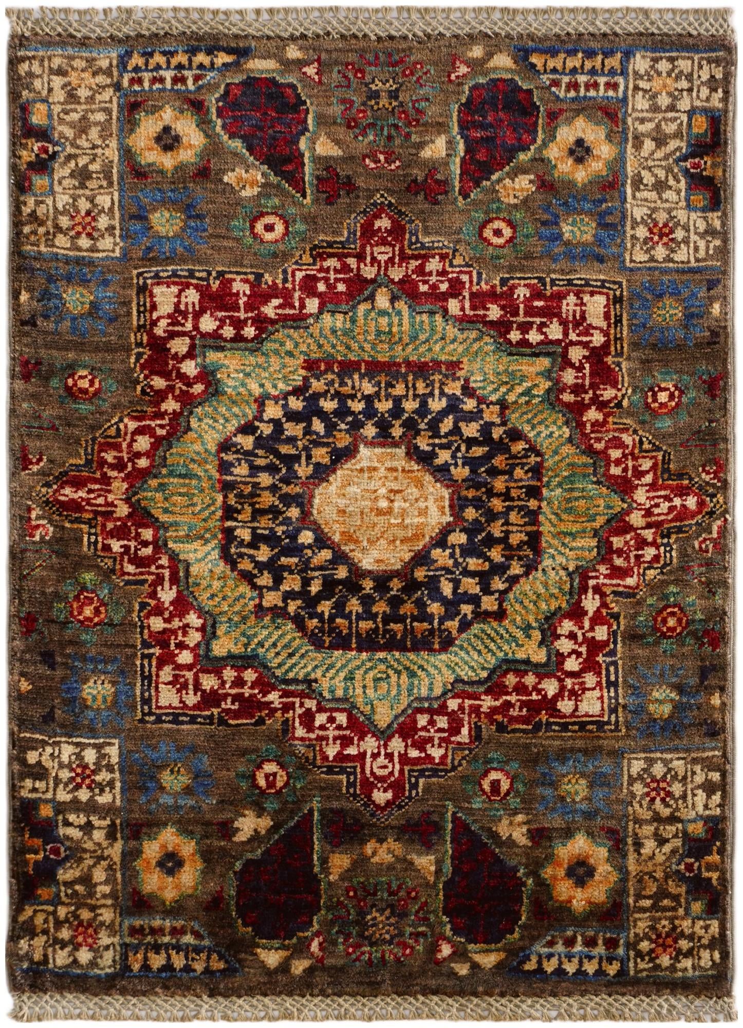2' 1 x 2' 9 Hand Knotted Mamluk Ziegler Rug