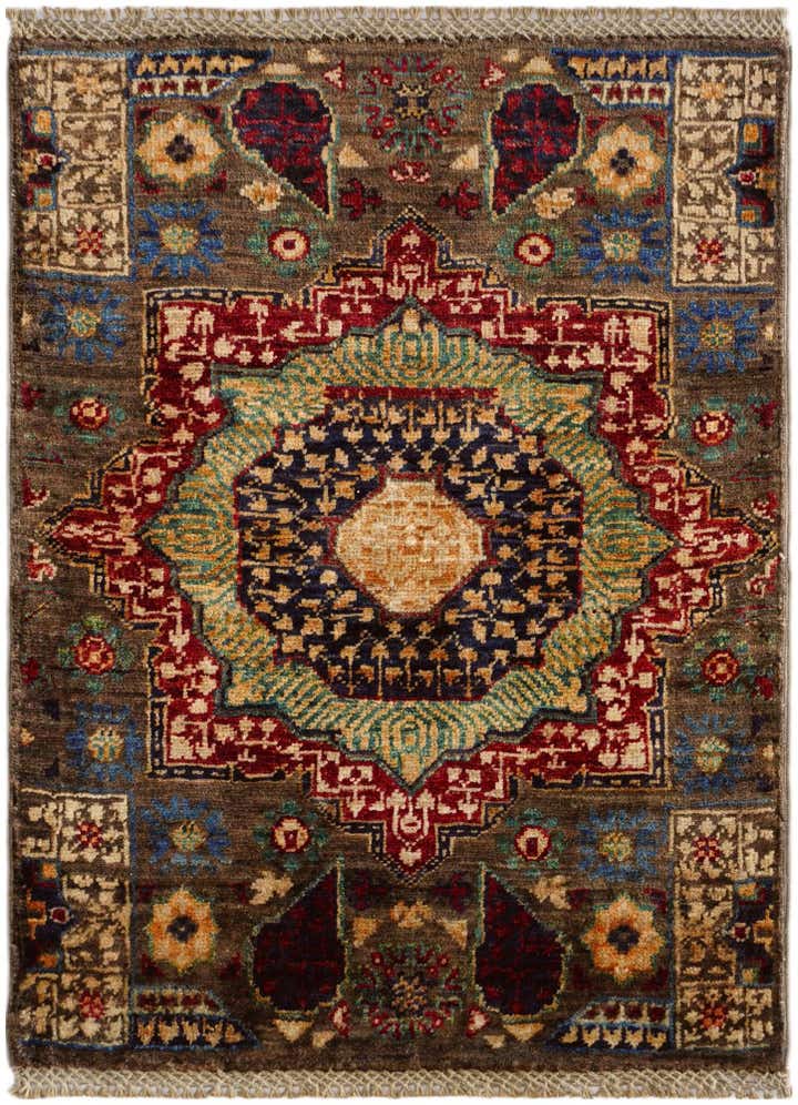 2' 1 x 2' 9 Hand Knotted Mamluk Ziegler Rug