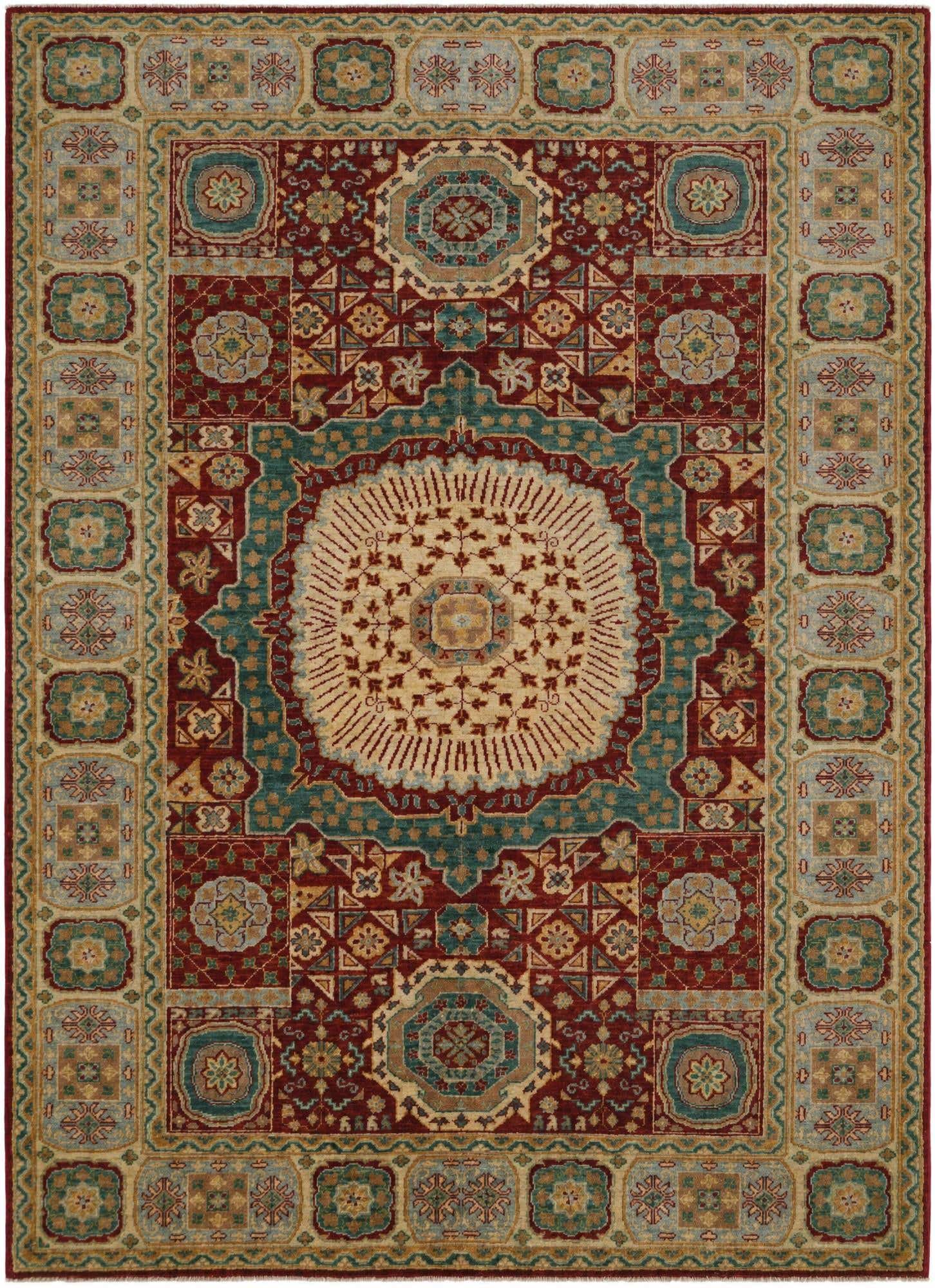 5' 10 x 8' Hand Knotted Mamluk Ziegler Rug