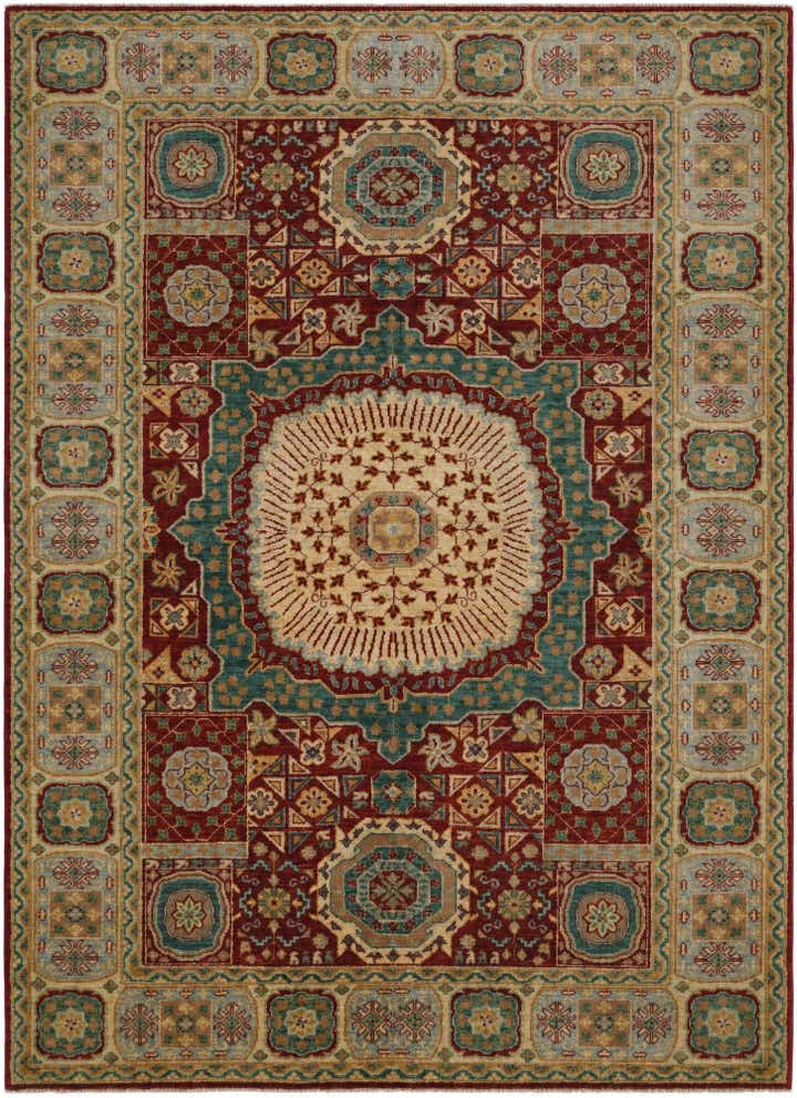 5' 10 x 8' Hand Knotted Mamluk Ziegler Rug