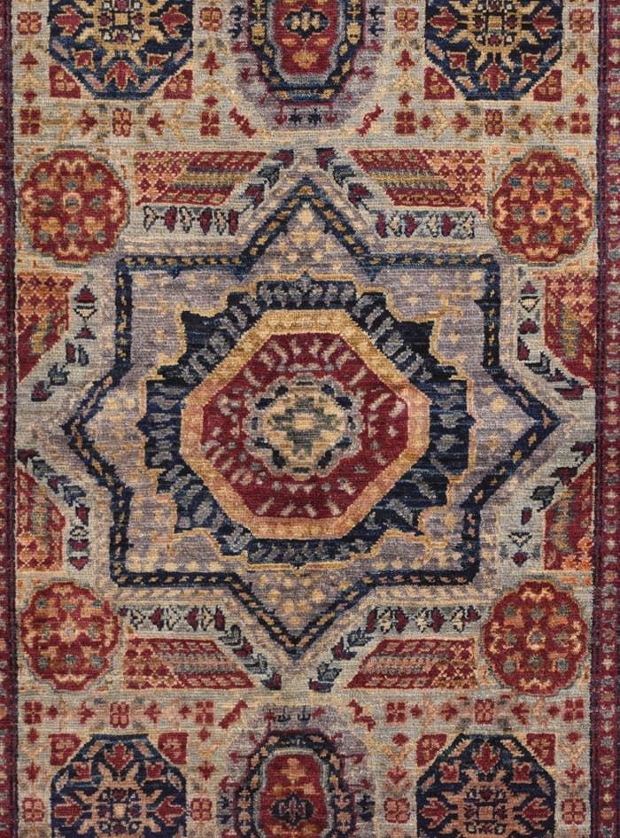 Detail image of 3' 3 x 4' 11 Hand Knotted Mamluk Ziegler Rug