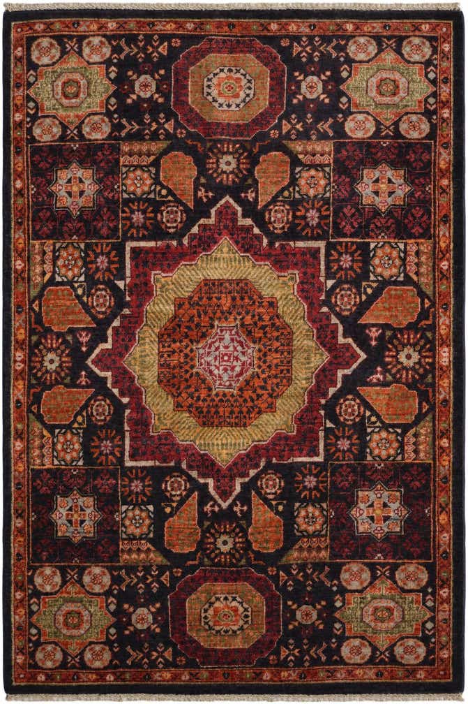 4' 1 x 6' Hand Knotted Mamluk Ziegler Rug