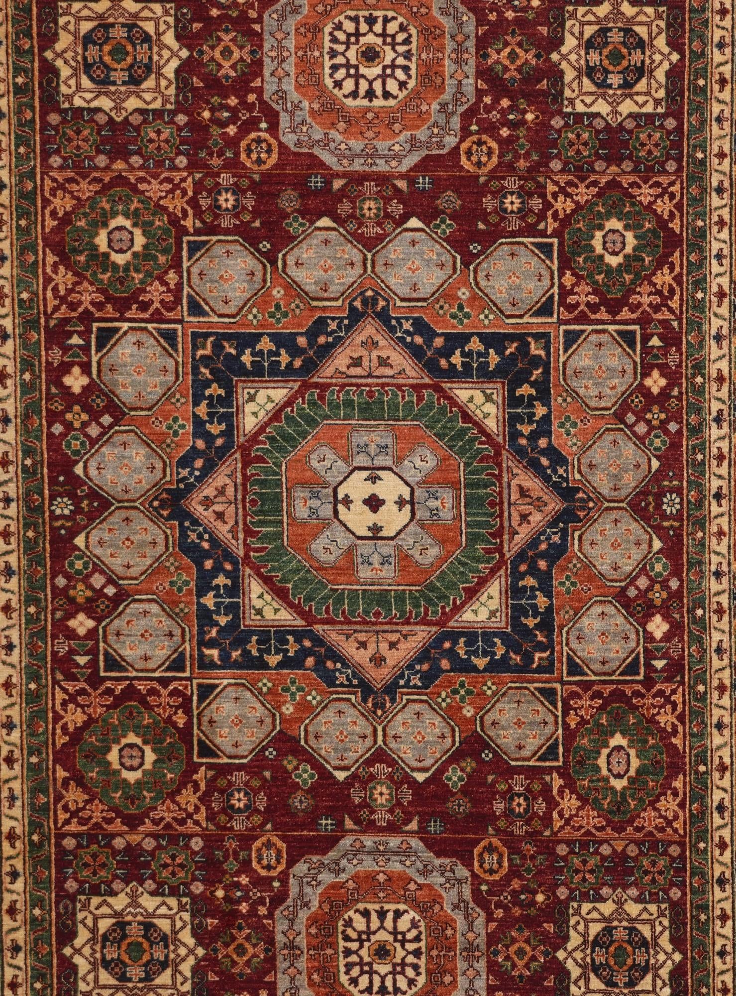 6' 6 x 9' 5 Hand Knotted Mamluk Ziegler Rug