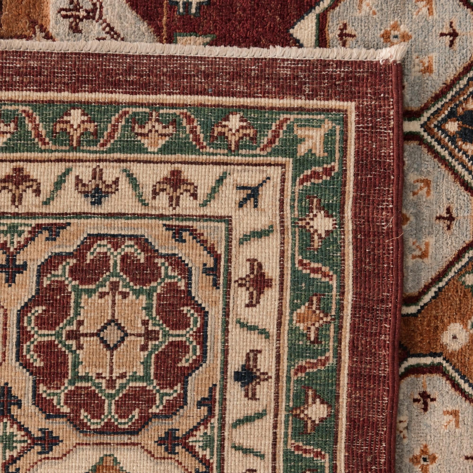 Detail image 11 of 11: 6' 6 x 9' 5 Hand Knotted Mamluk Ziegler Rug