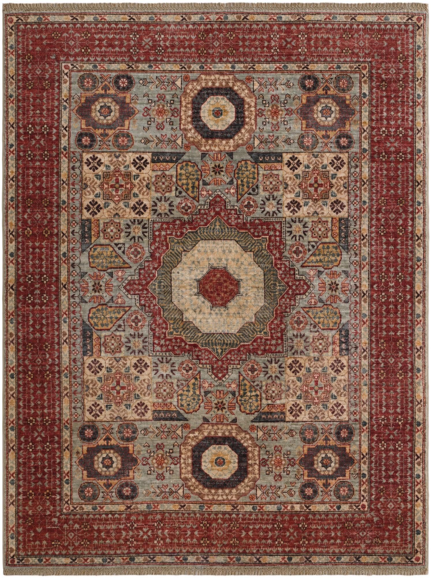 5' x 6' 7 Hand Knotted Mamluk Ziegler Rug