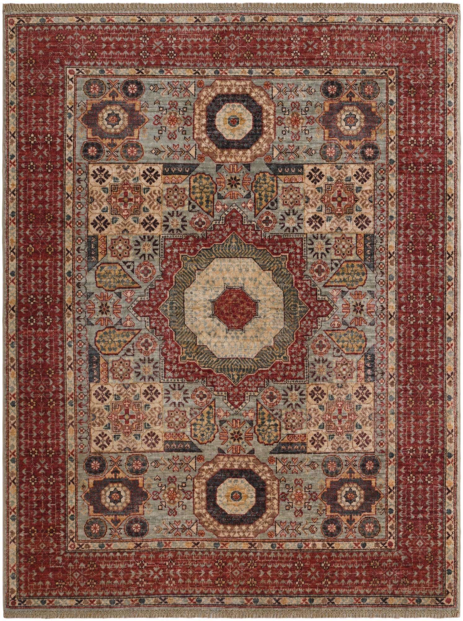 5' x 6' 7 Hand Knotted Mamluk Ziegler Rug
