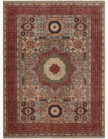 5' x 6' 7 Hand Knotted Mamluk Ziegler Rug