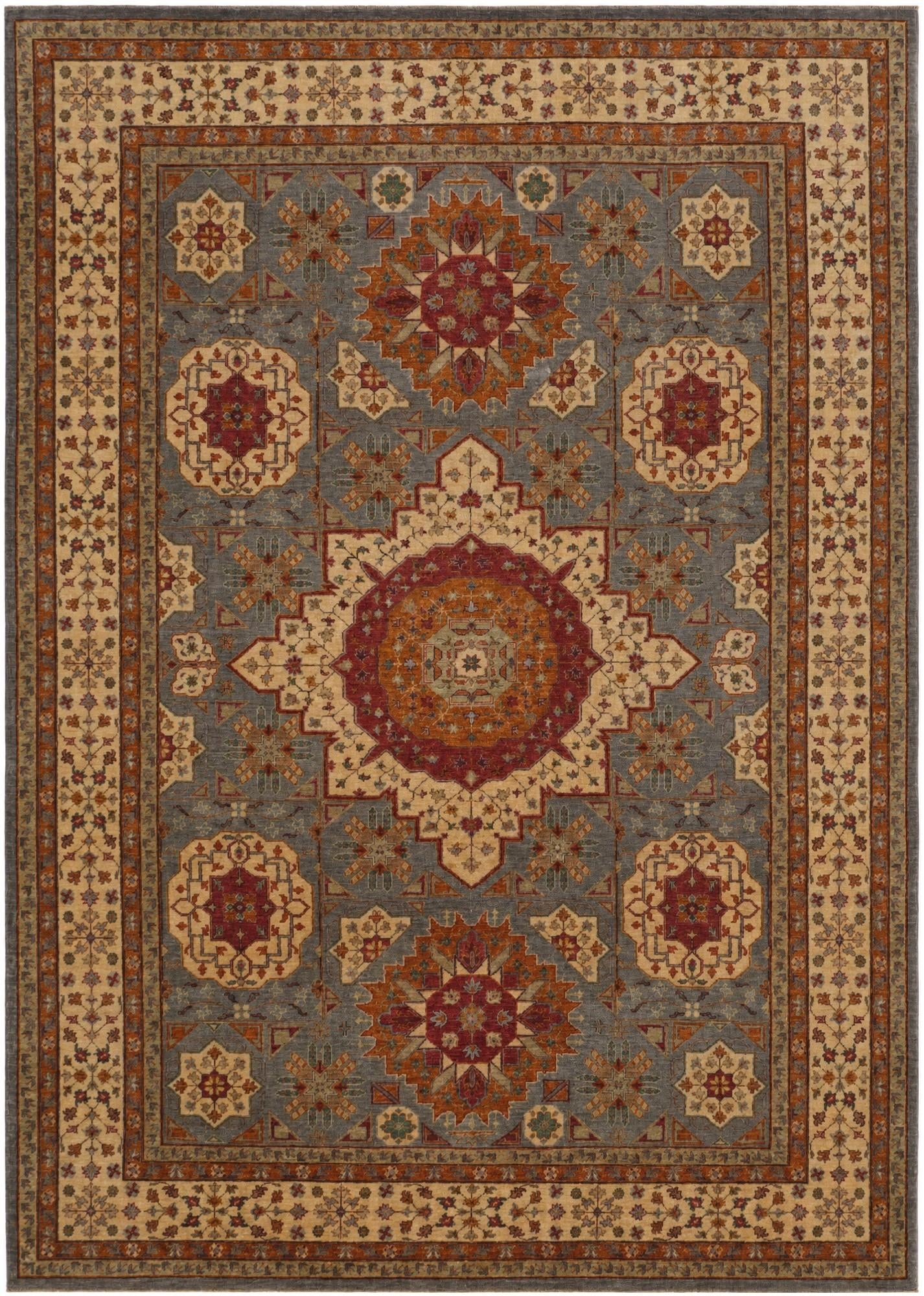 8' 2 x 11' 4 Hand Knotted Mamluk Ziegler Rug