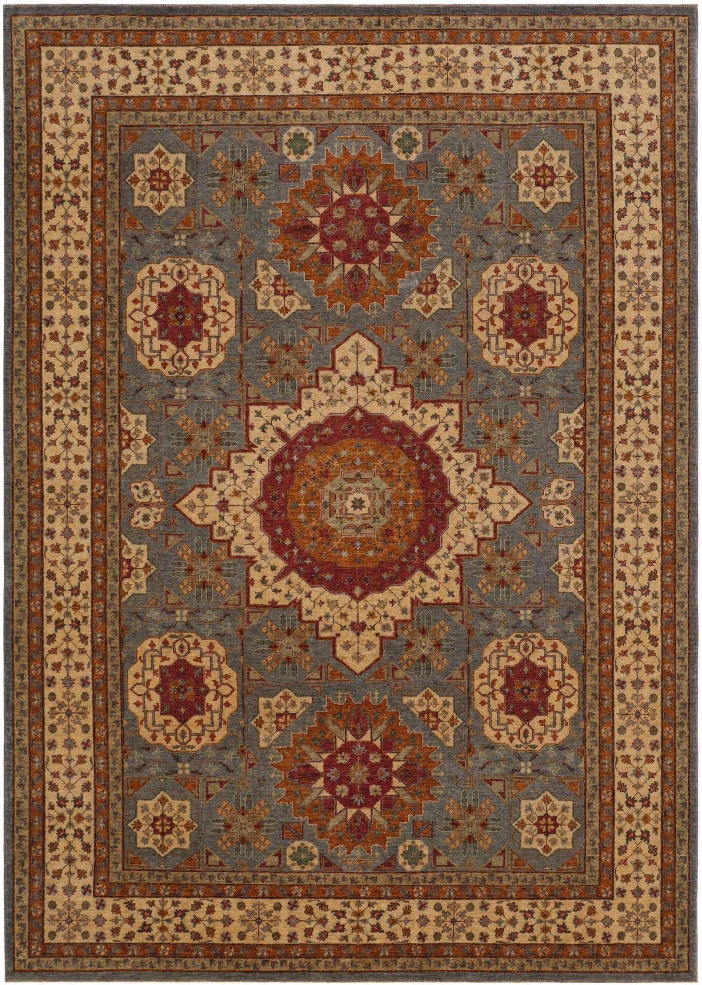 8' 2 x 11' 4 Hand Knotted Mamluk Ziegler Rug