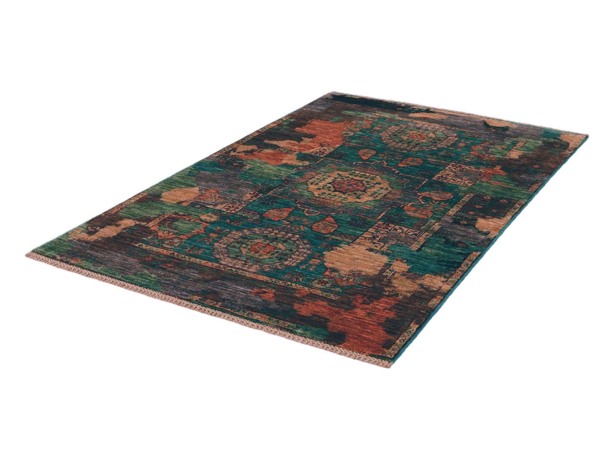 100cm x 150cm Hand Knotted Mamluk Ziegler Rug