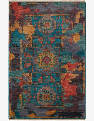 3' 3 x 4' 11 Hand Knotted Mamluk Ziegler Rug