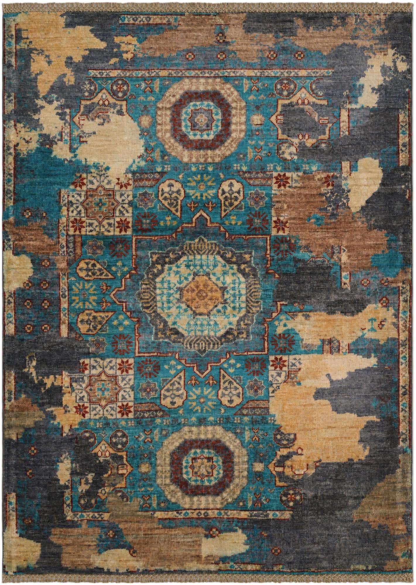 3' 7 x 4' 9 Hand Knotted Mamluk Ziegler Rug
