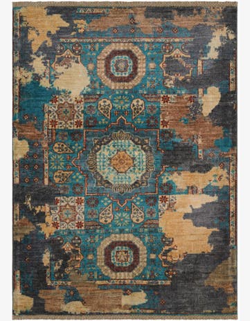 3' 7 x 4' 9 Hand Knotted Mamluk Ziegler Rug