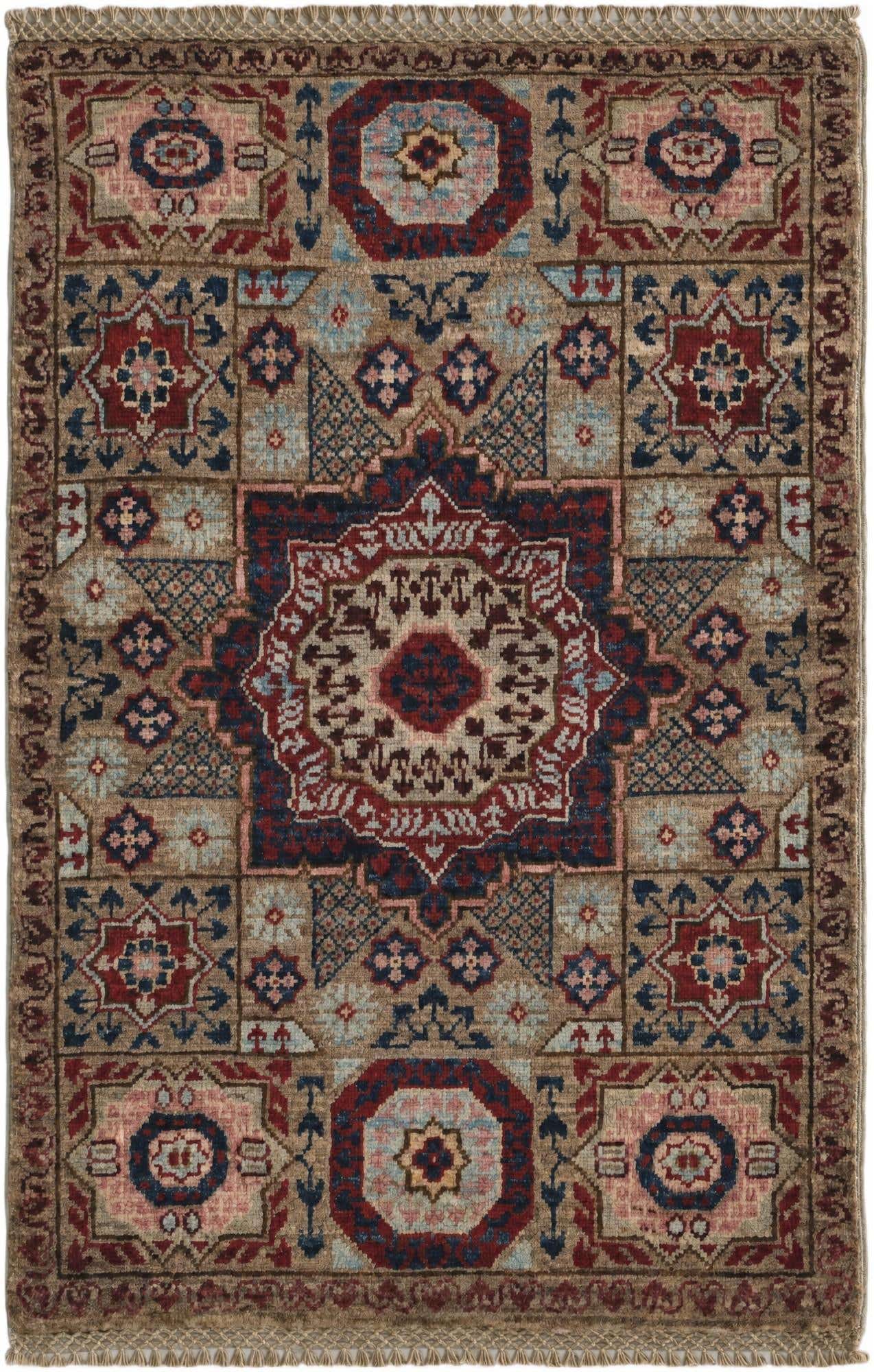 2' x 3' Hand Knotted Mamluk Ziegler Rug
