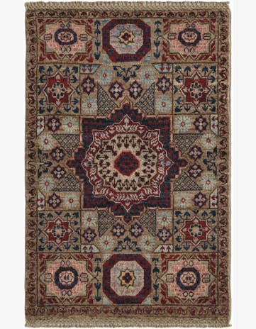 2' x 3' Hand Knotted Mamluk Ziegler Rug