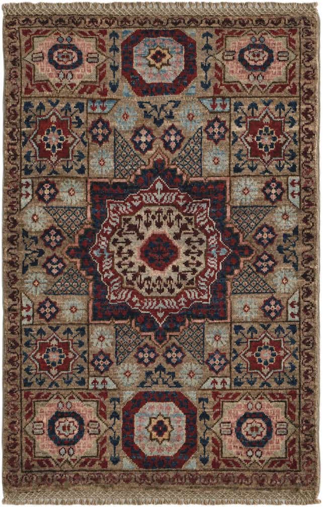 2' x 3' Hand Knotted Mamluk Ziegler Rug