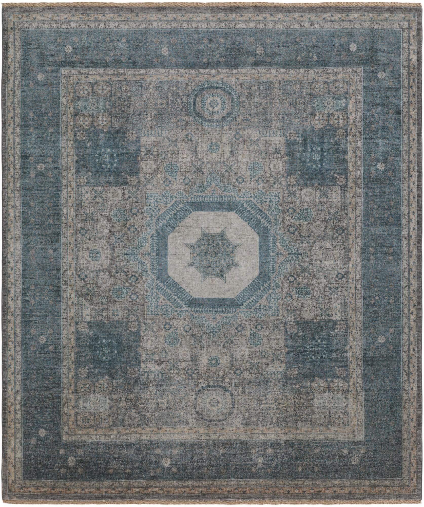 8' 6 x 10' Hand Knotted Mamluk Ziegler Rug