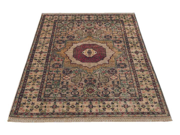 3' 5 x 5' Hand Knotted Mamluk Ziegler Rug