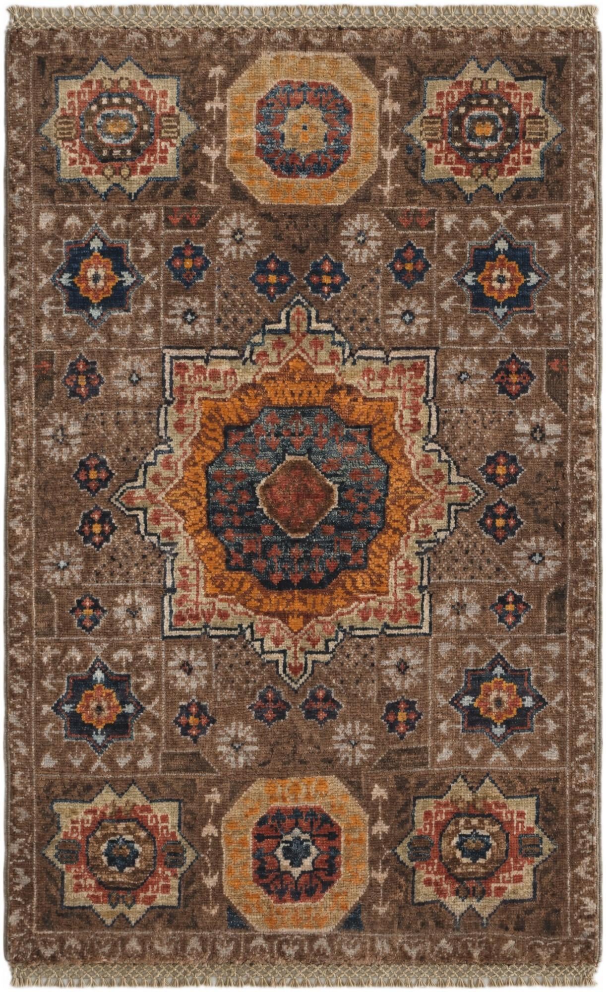 2' x 3' 2 Hand Knotted Mamluk Ziegler Rug