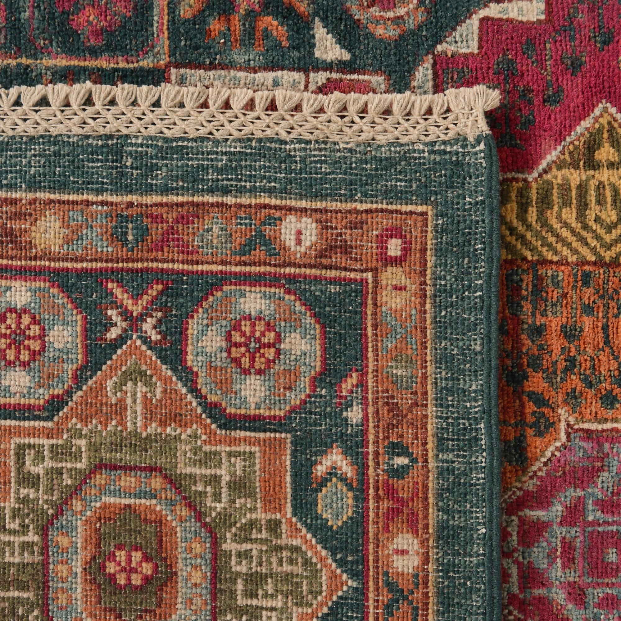 Detail image 12 of 12: 4' x 7' 3 Hand Knotted Mamluk Ziegler Rug