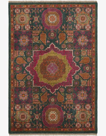 4' x 7' 3 Hand Knotted Mamluk Ziegler Rug