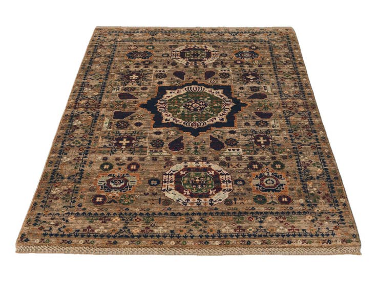 Detail image of 3' 5 x 5' 1 Hand Knotted Mamluk Ziegler Rug