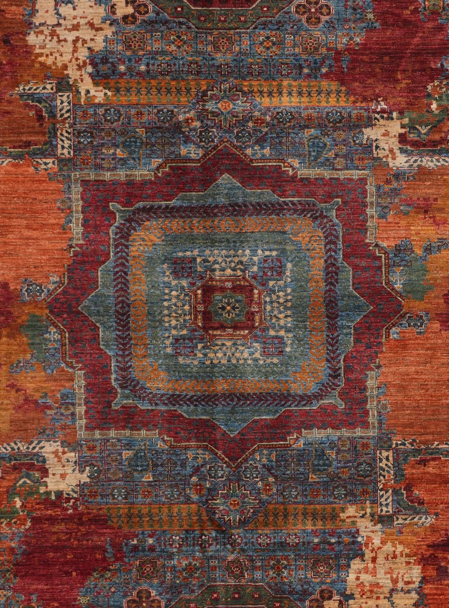 10' x 13' 1 Hand Knotted Mamluk Ziegler Rug