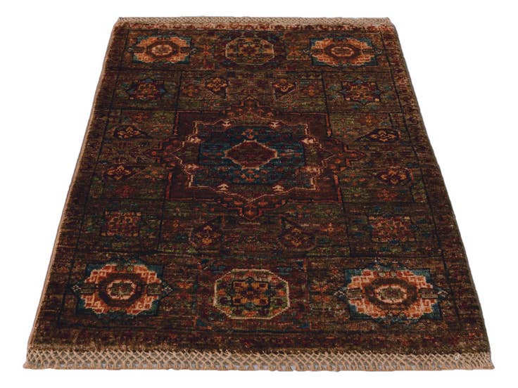 Detail image of 2' x 3' Hand Knotted Mamluk Ziegler Rug