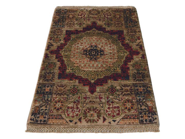 2' x 2' 11 Hand Knotted Mamluk Ziegler Rug