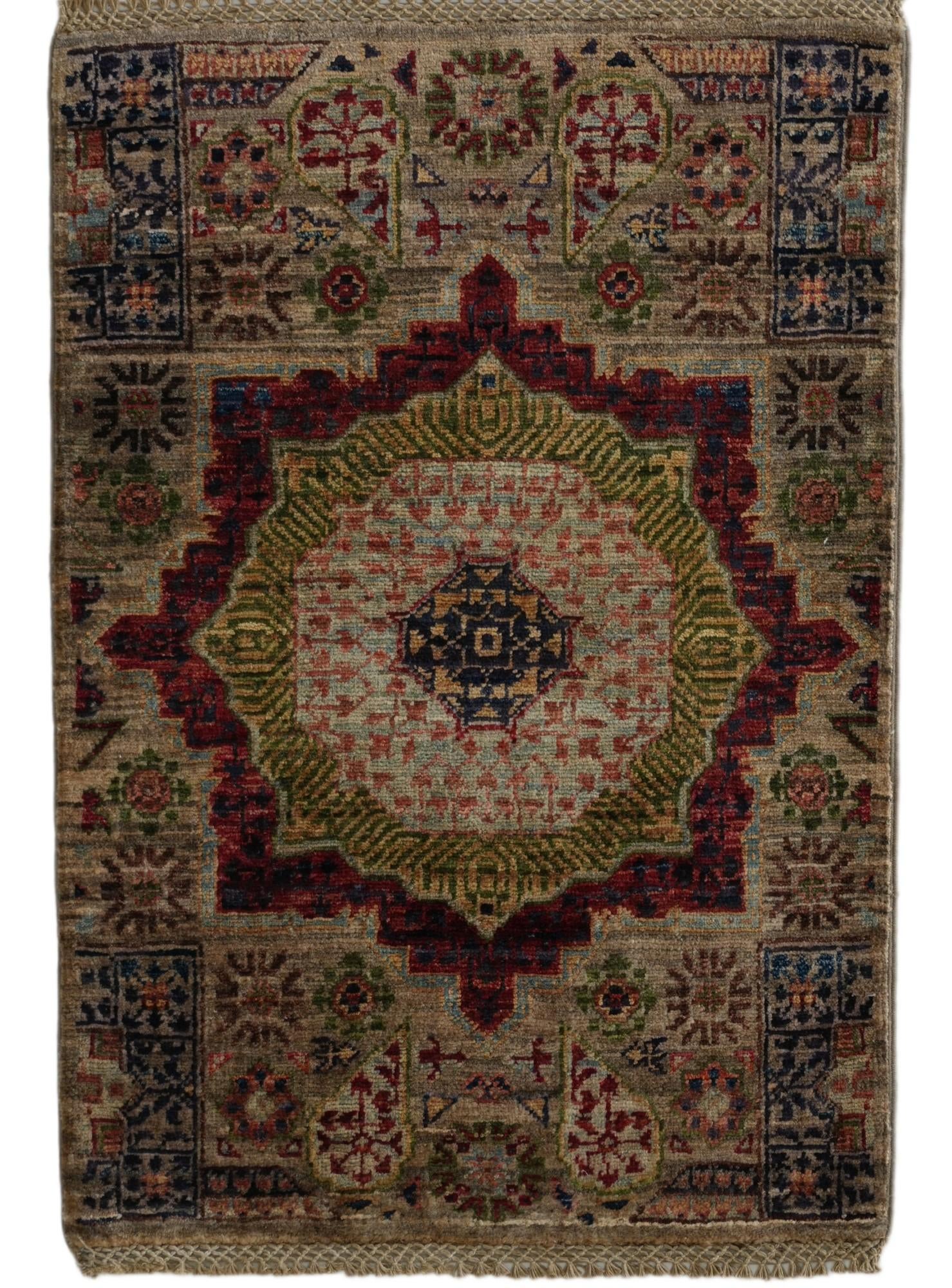 2' x 2' 11 Hand Knotted Mamluk Ziegler Rug
