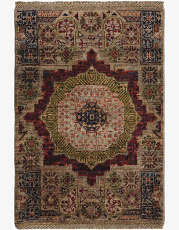 2' x 2' 11 Hand Knotted Mamluk Ziegler Rug